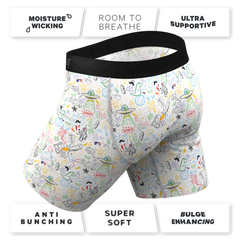 The Daily Detention | Doodle Long Leg Ball Hammock® Pouch Underwear with Fly