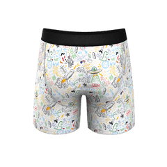 The Daily Detention | Doodle Ball Hammock® Pouch Underwear With Fly - Shinesty