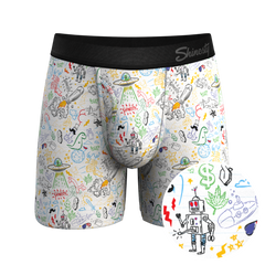 The Daily Detention | Doodle Ball Hammock® Pouch Underwear With Fly