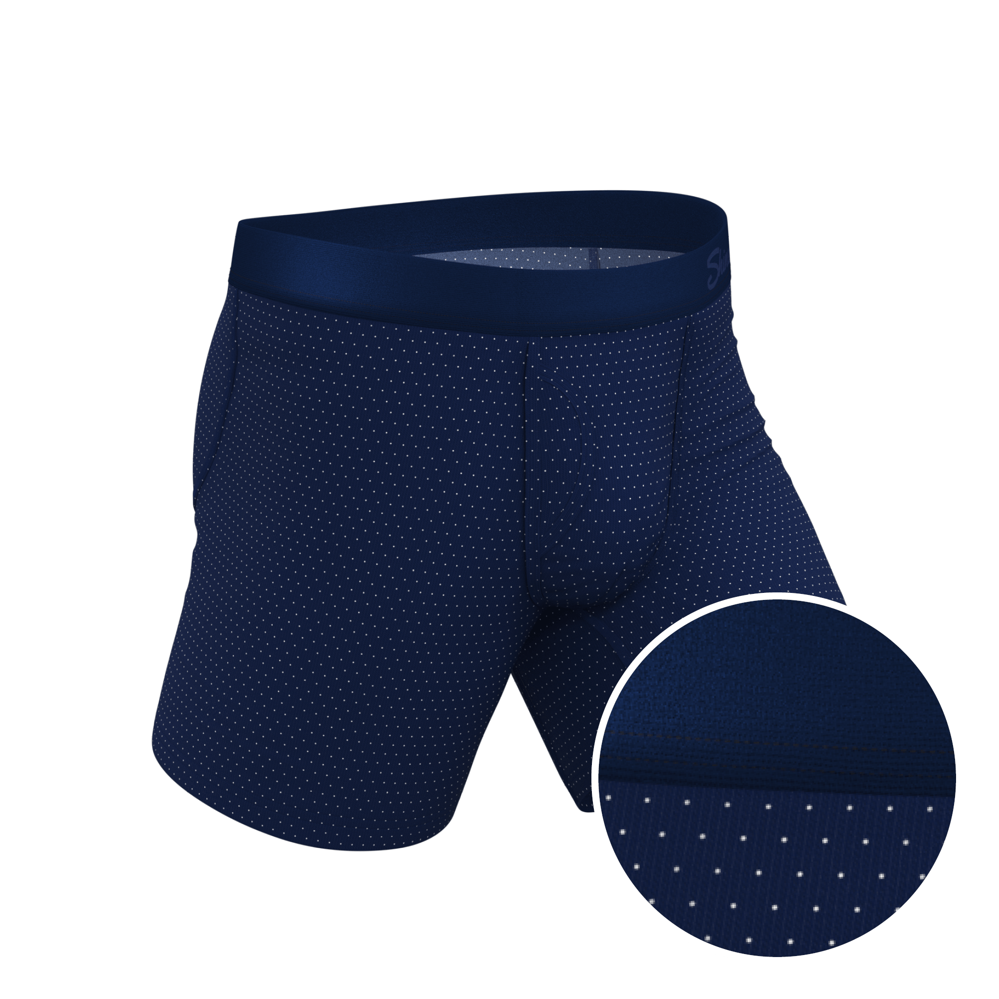 The Dot Your Thighs | Micro Dots Ball Hammock® Pouch Underwear With Fly - Shinesty