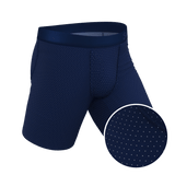 The Dot Your Thighs | Micro Dots Long Leg Ball Hammock® Pouch Underwear With Fly - Shinesty