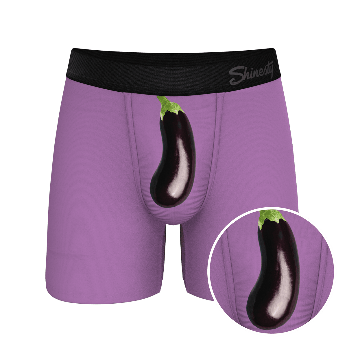 The Double Entendre | Eggplant Ball Hammock® Pouch Underwear