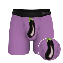 The Double Entendre | Eggplant Ball Hammock® Pouch Underwear