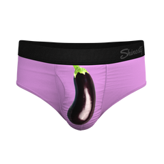 The Double Entendre | Eggplant Ball Hammock® Pouch Underwear Briefs