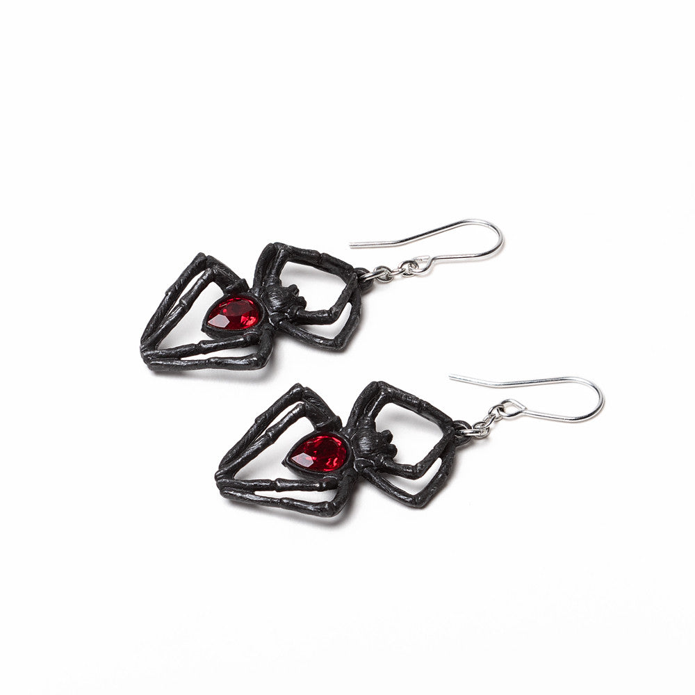 Alchemy Gothic Black Widow Earrings - Alchemy Gothic