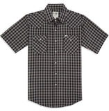 Men's Ely Cattleman Short Sleeve Plaid Western Snap Shirt