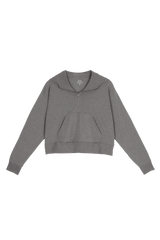 The Seattle Skyline | Grey Goldilocks™ Women’s Half Zip Lounge Hoodie