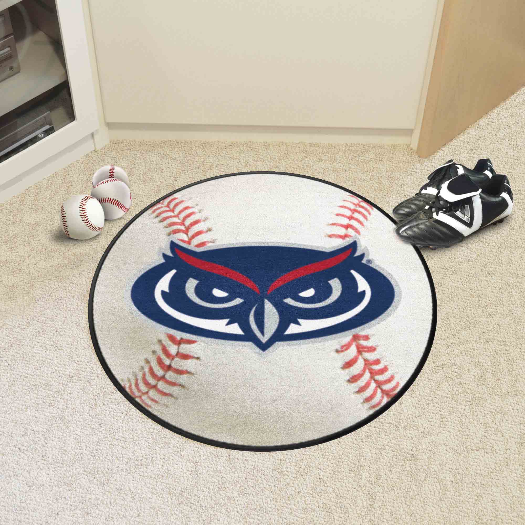 FAU Owls Baseball Rug - 27in. Diameter