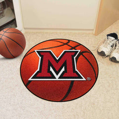 Miami (OH) Redhawks Basketball Rug - 27in. Diameter