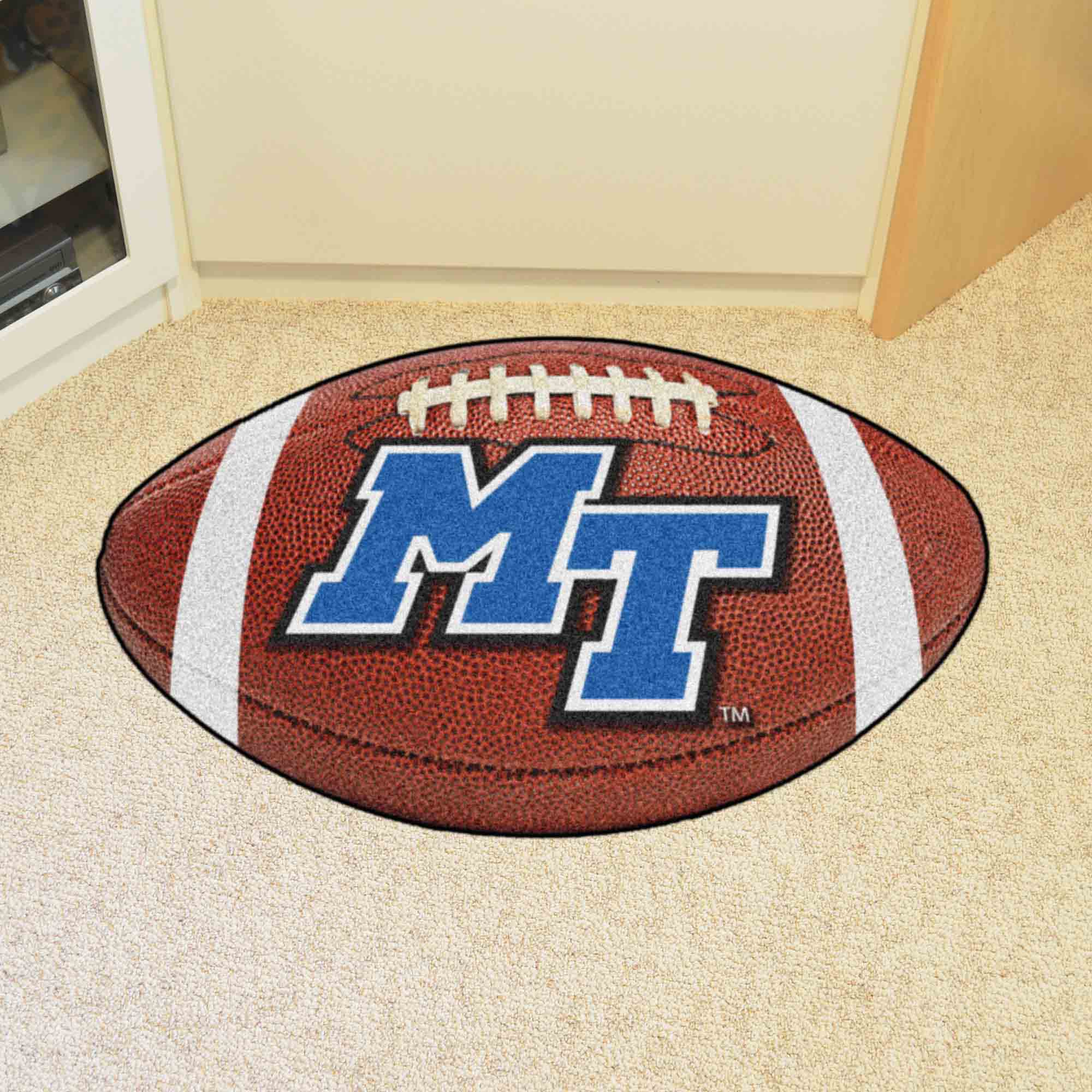 Middle Tennessee Blue Raiders Football Rug - 20.5in. x 32.5in.