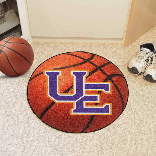 Evansville Purple Aces Basketball Rug - 27in. Diameter