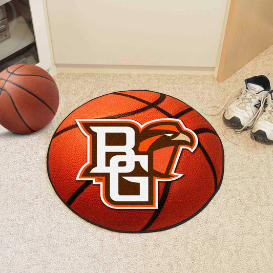 Bowling Green Falcons Basketball Rug - 27in. Diameter - Bowling Green