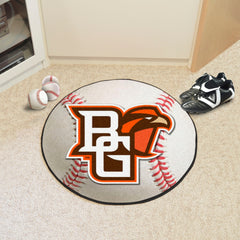 Bowling Green Falcons Baseball Rug - 27in. Diameter - Bowling Green