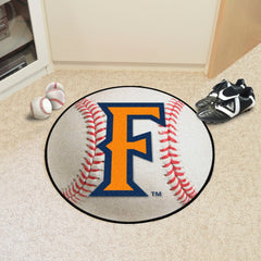 Cal State - Fullerton Titans Baseball Rug - 27in. Diameter - Cal State - Fullerton