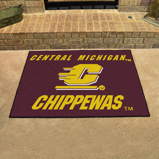 Central Michigan Chippewas All-Star Rug - 34 in. x 42.5 in. - Central Michigan