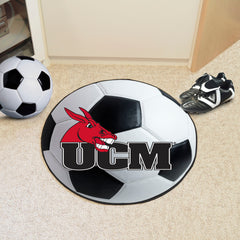 Central Missouri Mules Soccer Ball Rug - 27in. Diameter