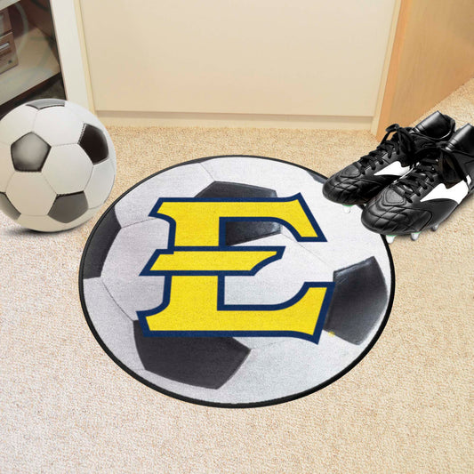 East Tennessee Buccaneers Soccer Ball Rug - 27in. Diameter