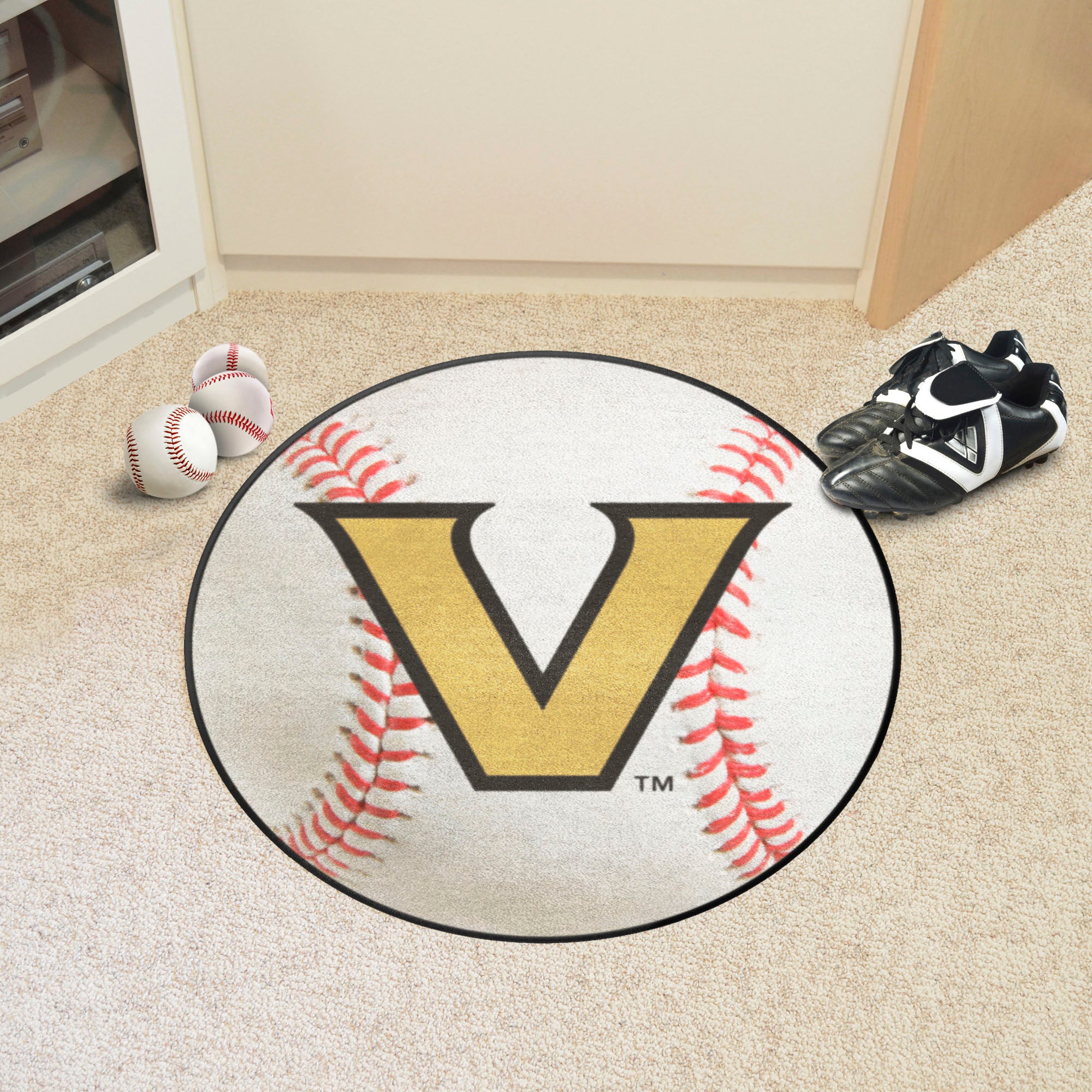 Vanderbilt Commodores Baseball Rug - 27in. Diameter