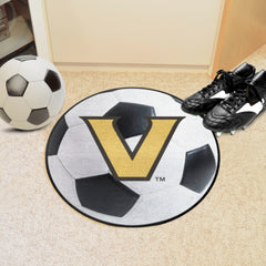 Vanderbilt Commodores Soccer Ball Rug - 27in. Diameter