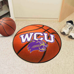 Western Carolina Catamounts Basketball Rug - 27in. Diameter