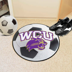 Western Carolina Catamounts Soccer Ball Rug - 27in. Diameter