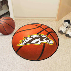 Western Michigan Broncos Basketball Rug - 27in. Diameter