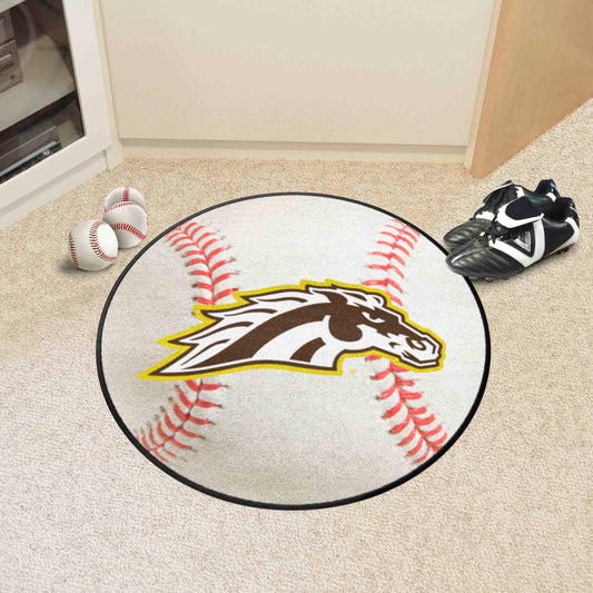 Western Michigan Broncos Baseball Rug - 27in. Diameter