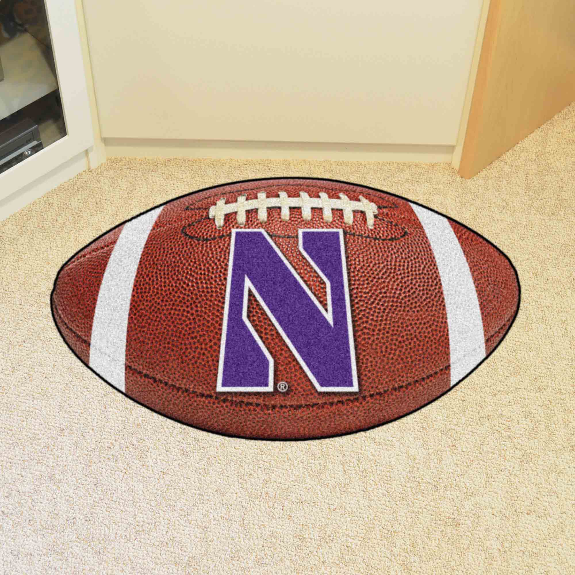 Northwestern Wildcats Football Rug - 20.5in. x 32.5in.