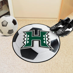 Hawaii Rainbows Soccer Ball Rug - 27in. Diameter