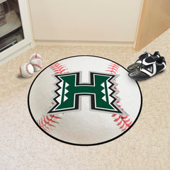 Hawaii Rainbows Baseball Rug - 27in. Diameter