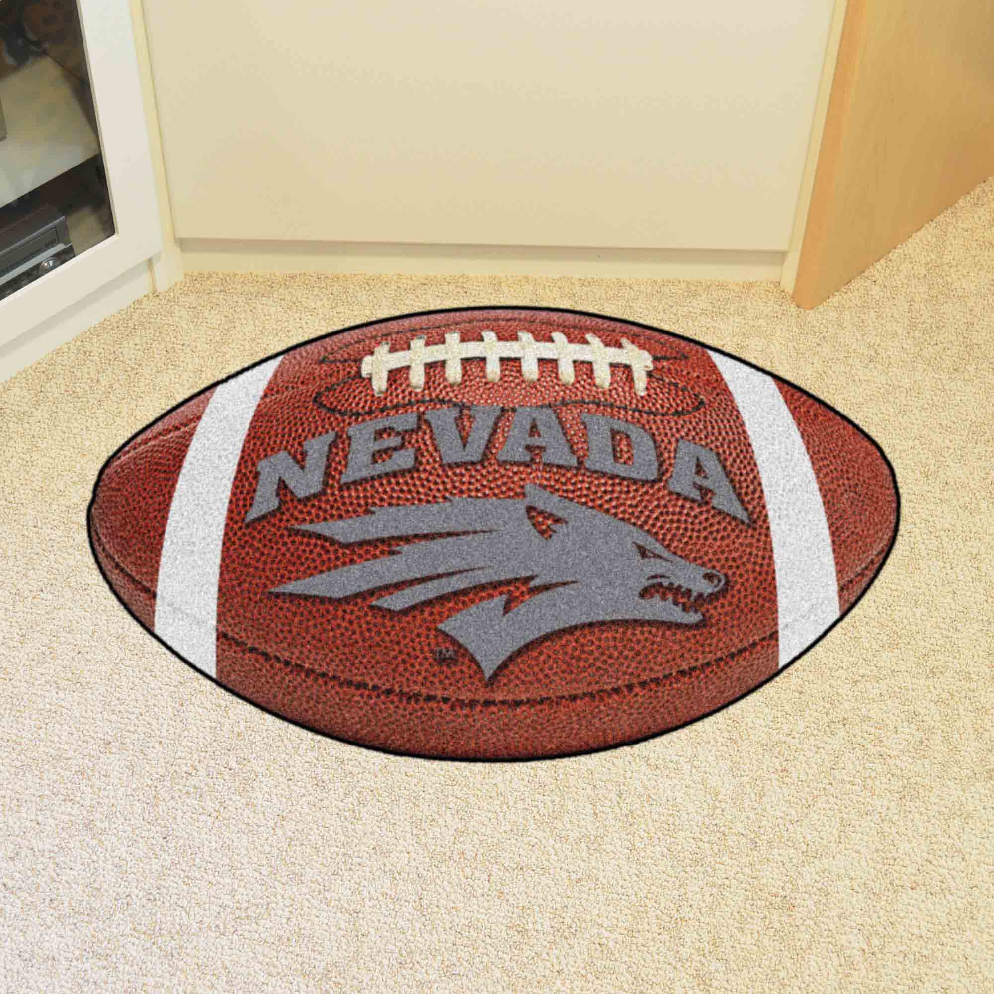 Nevada Wolfpack Football Rug - 20.5in. x 32.5in. - Nevada