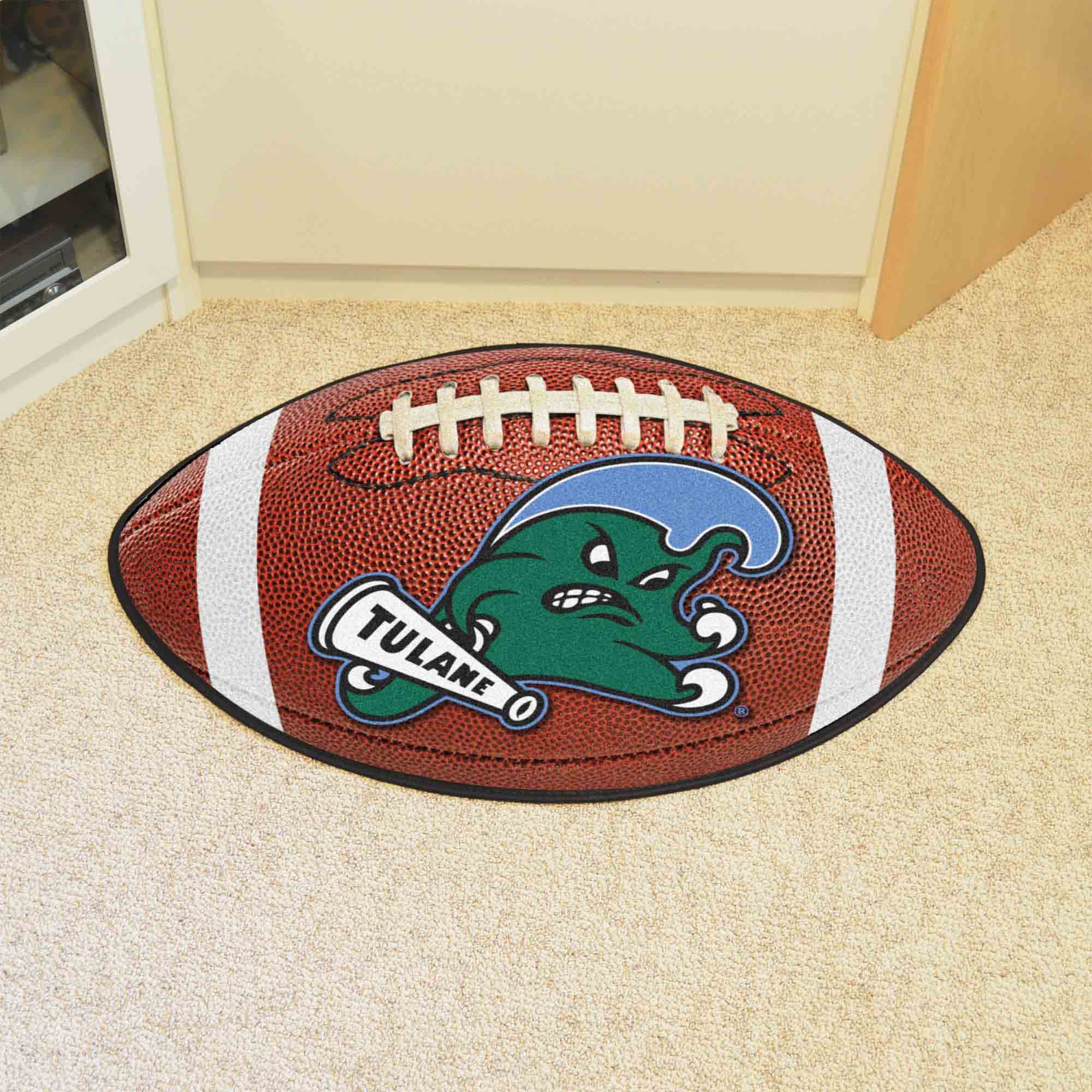 Tulane Green Wave Football Rug - 20.5in. x 32.5in.