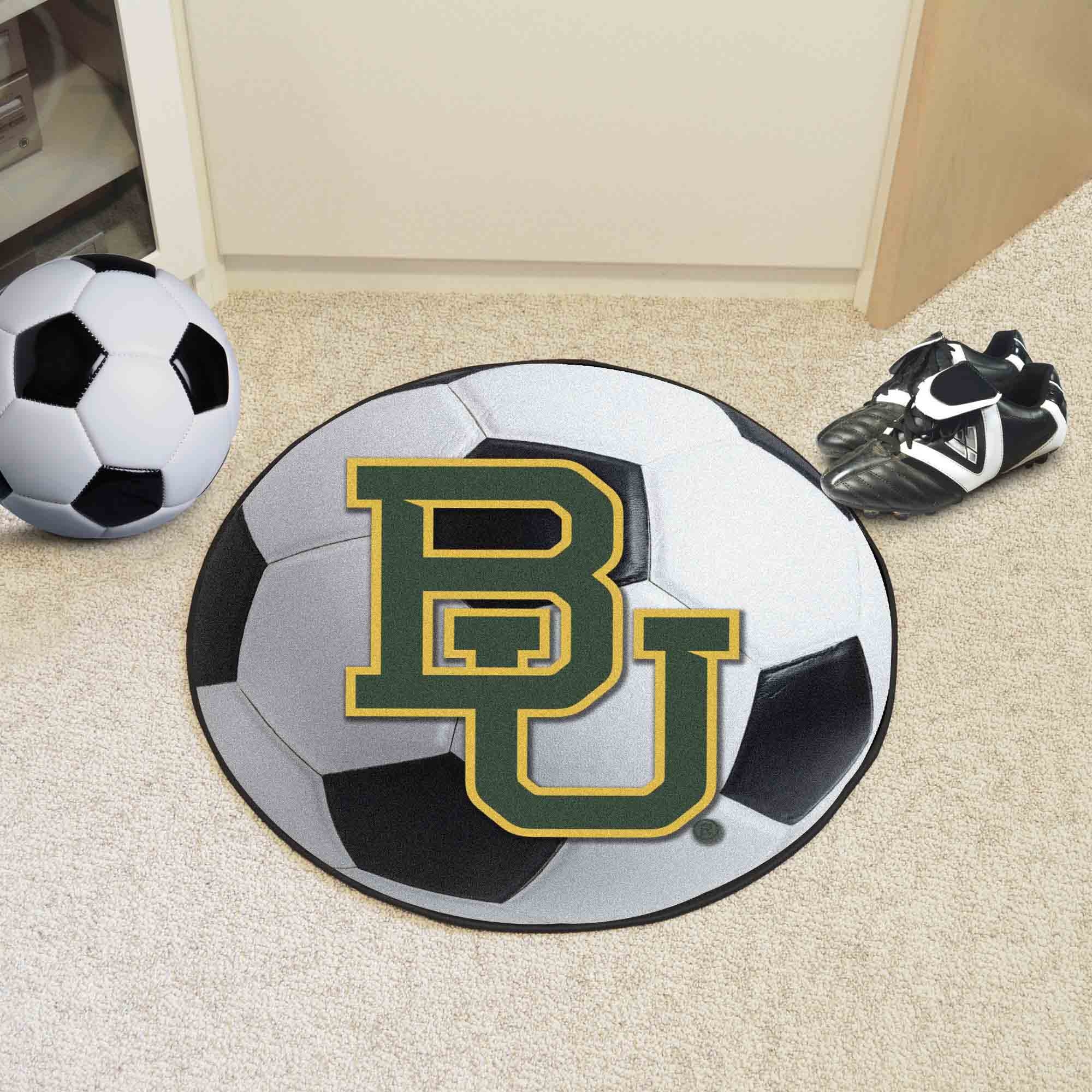 Baylor Bears Soccer Ball Rug - 27in. Diameter