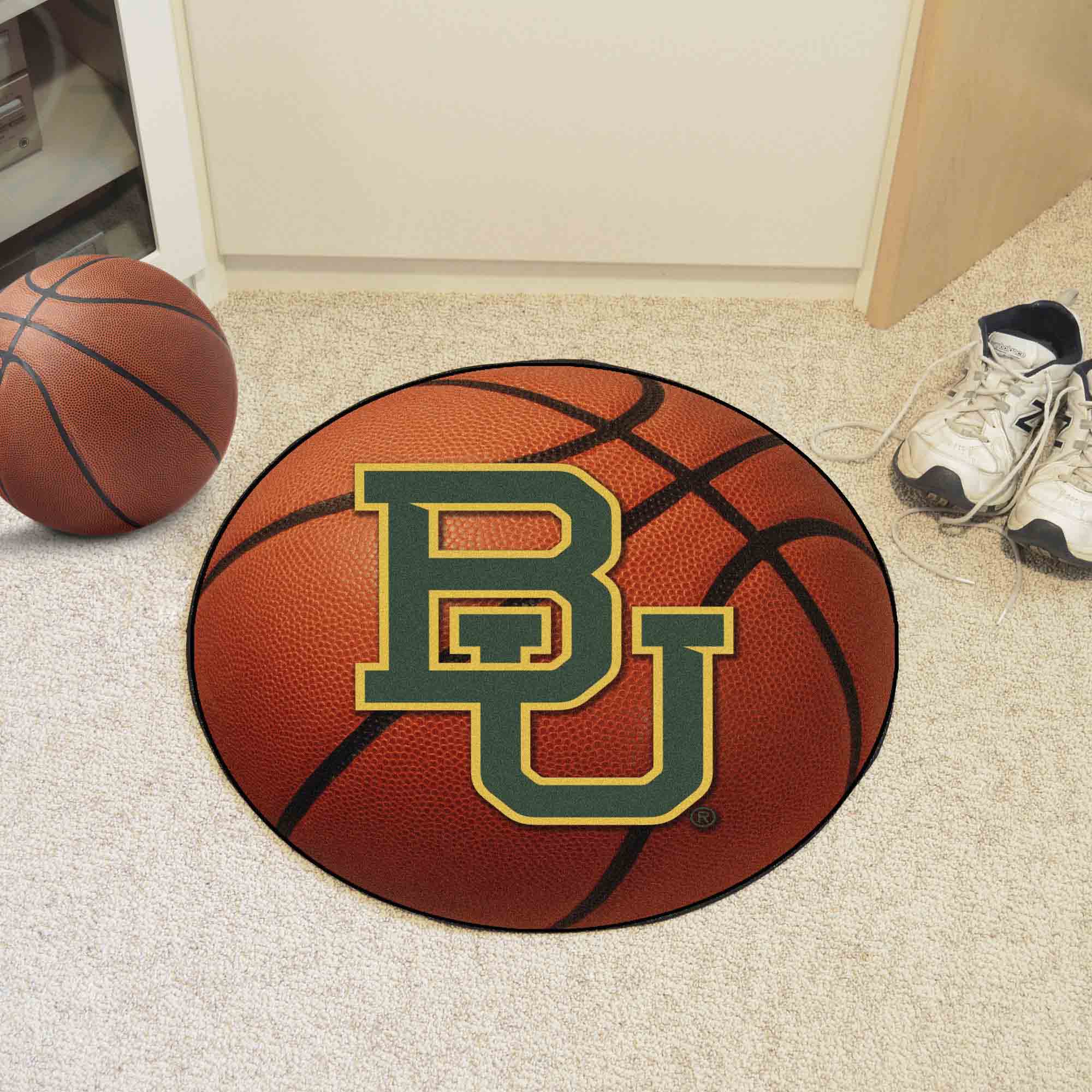 Baylor Bears Basketball Rug - 27in. Diameter