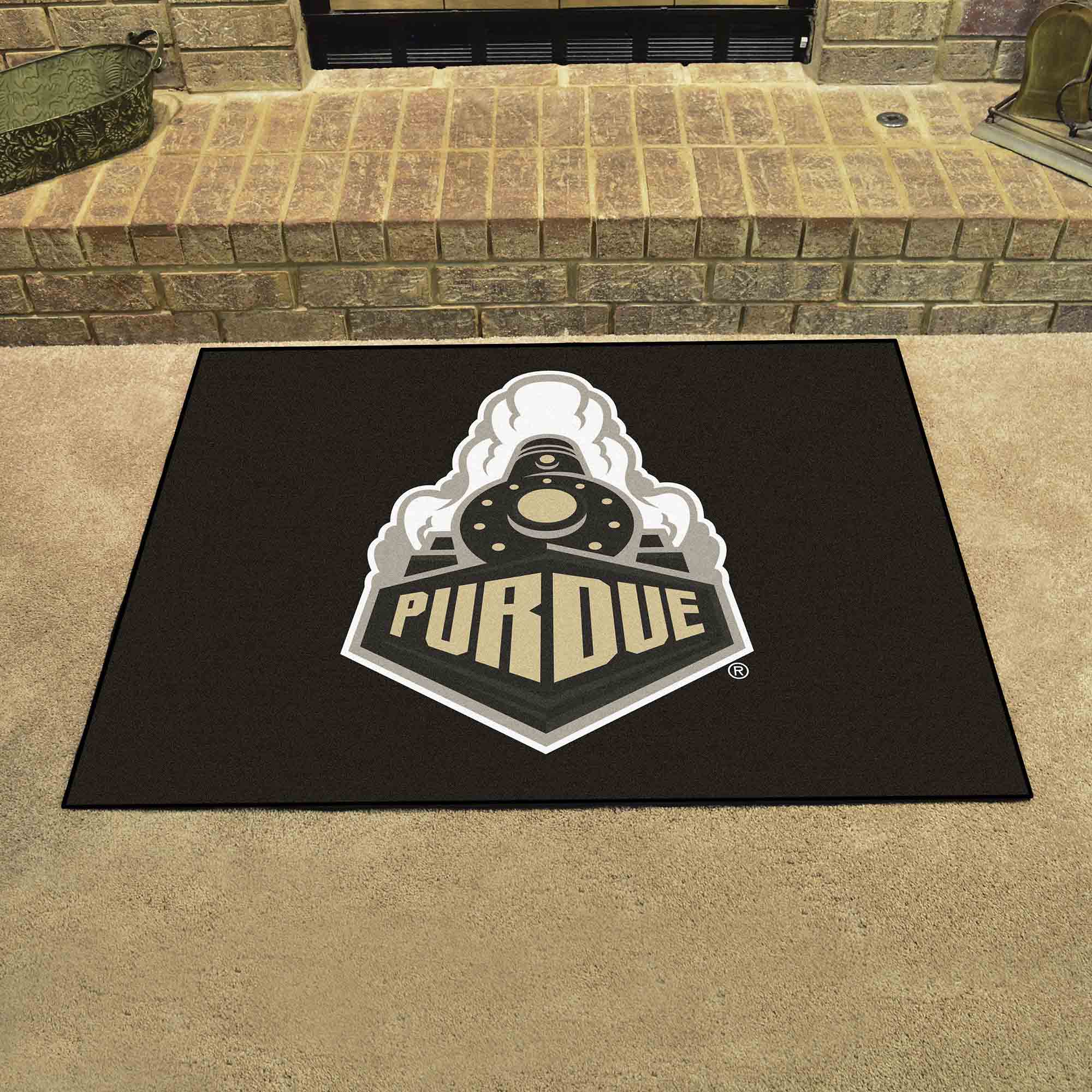 Purdue Boilermakers All-Star Rug - 34 in. x 42.5 in., Train Logo - Purdue