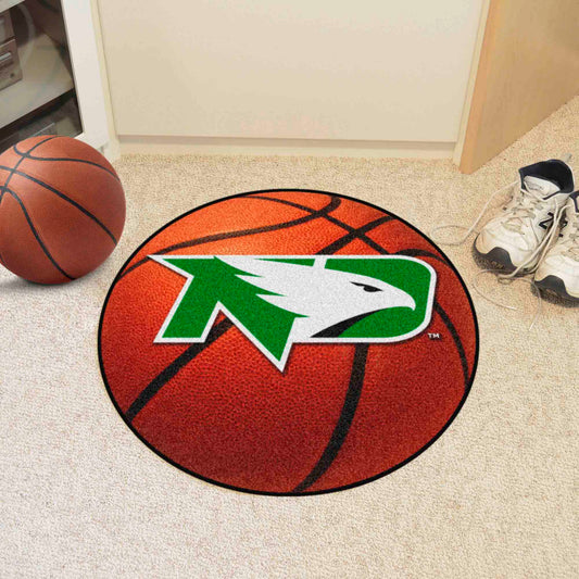 North Dakota Fighting Hawks Basketball Rug - 27in. Diameter