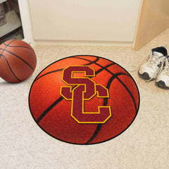 Southern California Trojans Basketball Rug - 27in. Diameter