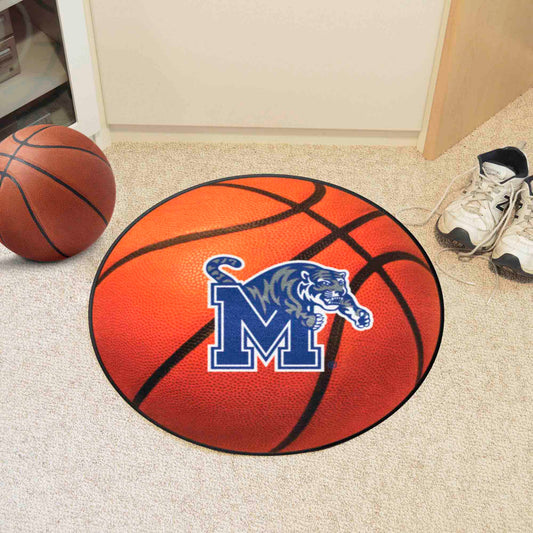 Memphis Tigers Basketball Rug - 27in. Diameter