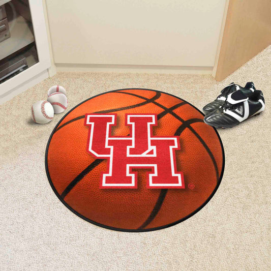 Houston Cougars Basketball Rug - 27in. Diameter