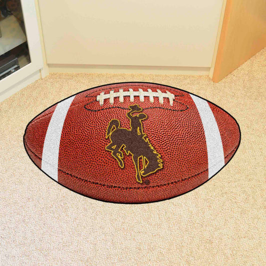 Wyoming Cowboys Football Rug - 20.5in. x 32.5in.