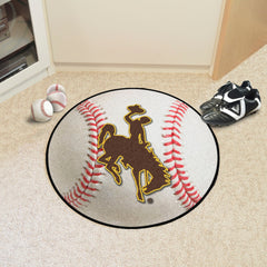 Wyoming Cowboys Baseball Rug - 27in. Diameter