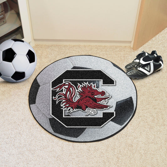 South Carolina Gamecocks Soccer Ball Rug - 27in. Diameter