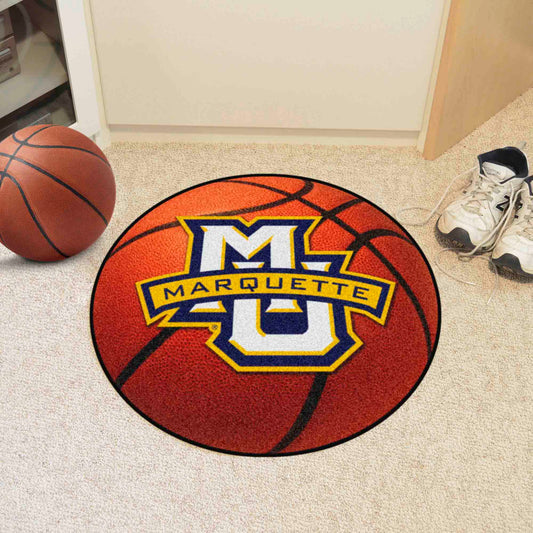 Marquette Golden Eagles Basketball Rug - 27in. Diameter