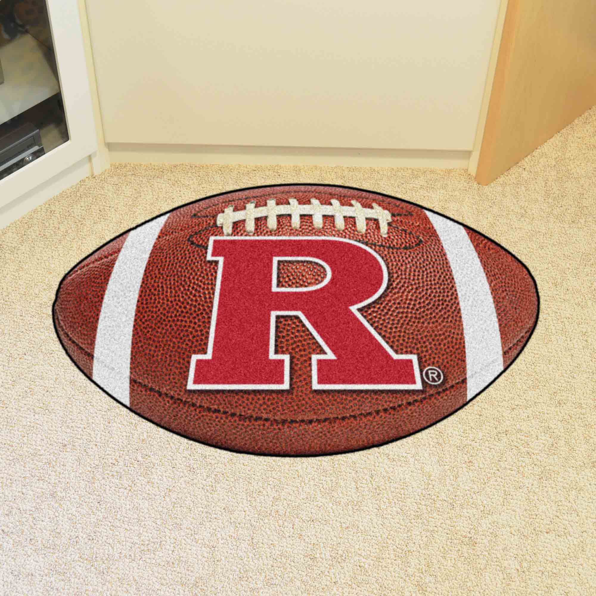 Rutgers Scarlett Knights Football Rug - 20.5in. x 32.5in. - Rutgers