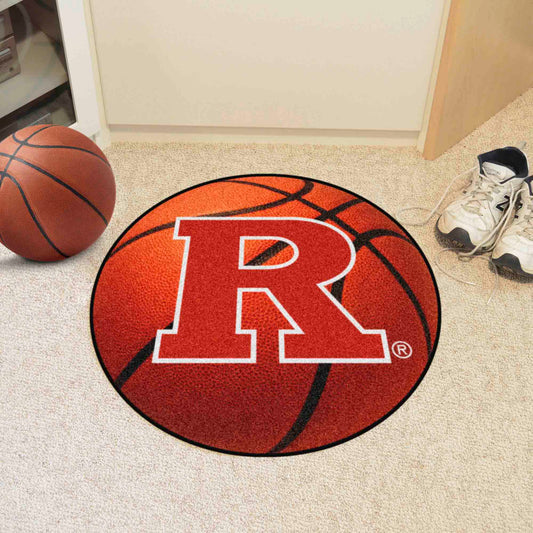 Rutgers Scarlett Knights Basketball Rug - 27in. Diameter