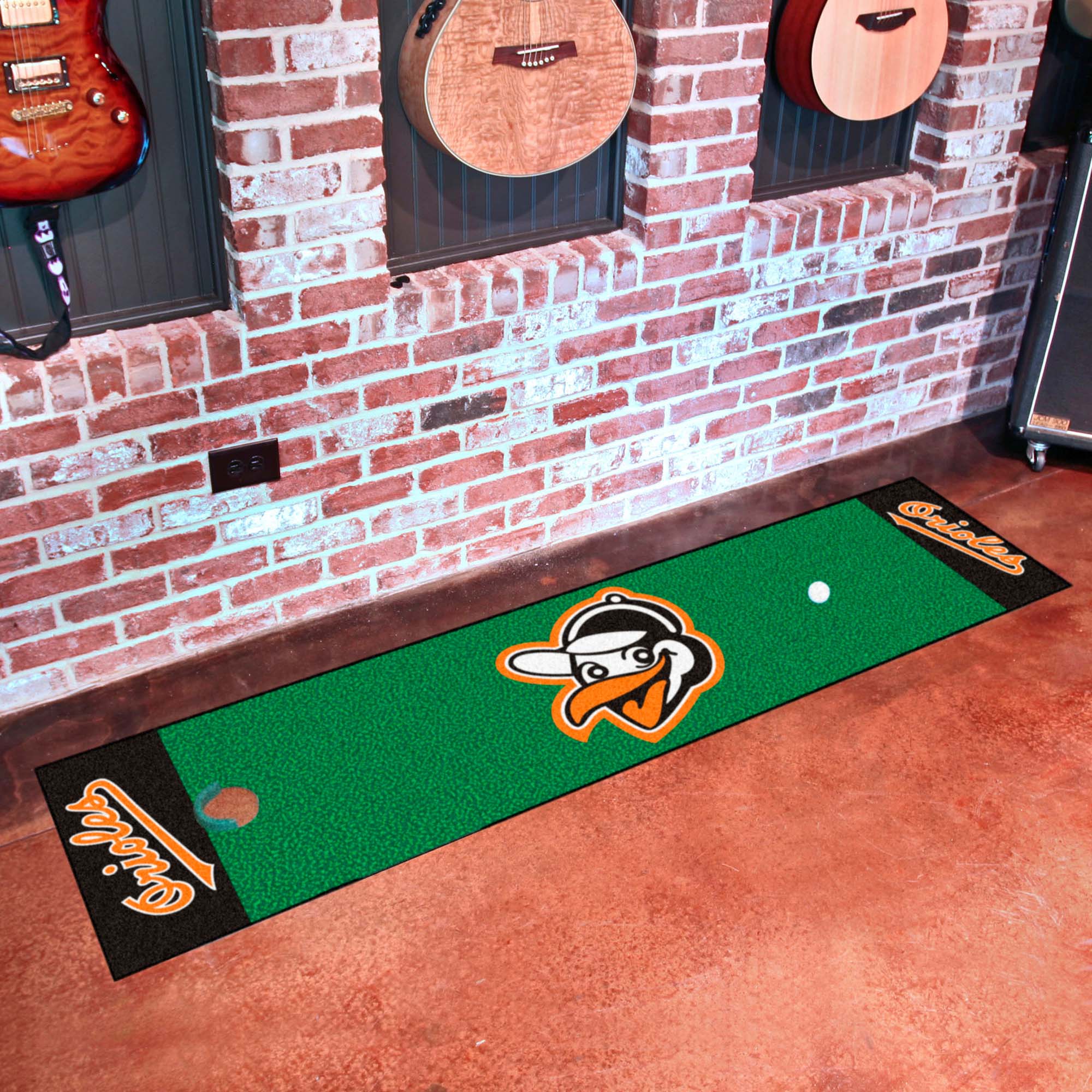 Baltimore Orioles Putting Green Mat - 1.5ft. x 6ft. 1954 Retro Logo - Baltimore Orioles