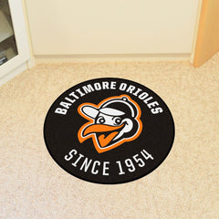 Baltimore Orioles Roundel Rug - 27in. Diameter 1954 Retro Logo - Baltimore Orioles