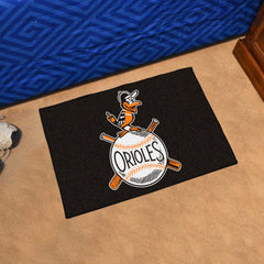 Baltimore Orioles Starter Mat Accent Rug - 19in. x 30in. 1954 Retro Logo - Baltimore Orioles