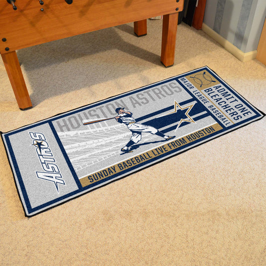 Houston Astros Ticket Runner Rug - 30in. x 72in.1995 - Houston Astros