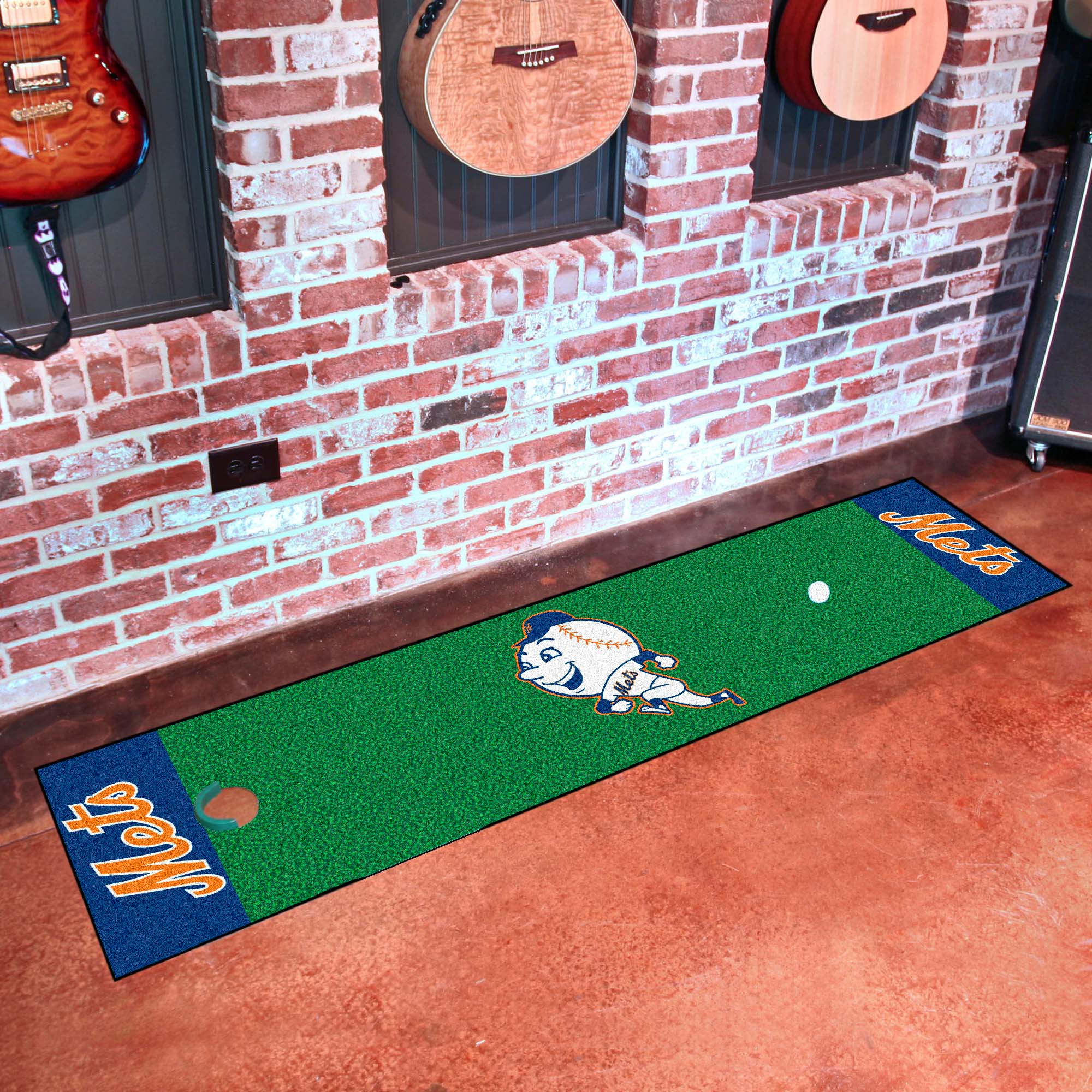 New York Mets Putting Green Mat - 1.5ft. x 6ft.2014 - New York Mets